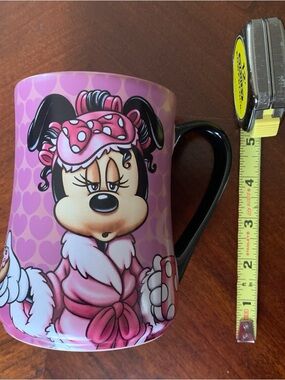 Disney Pink and Black Minnie Mouse Ceramic Mug